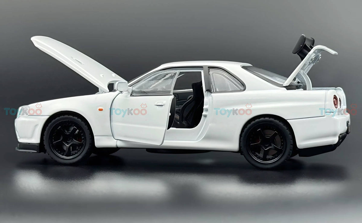 Nissan Skyline GT-R R34 Super Model 1:18 diecast scale model car miniature - Big Size
